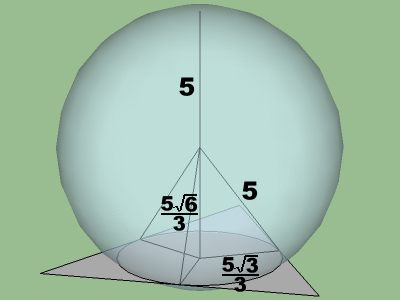 球放在三角形上(邊長10,10,10).gif